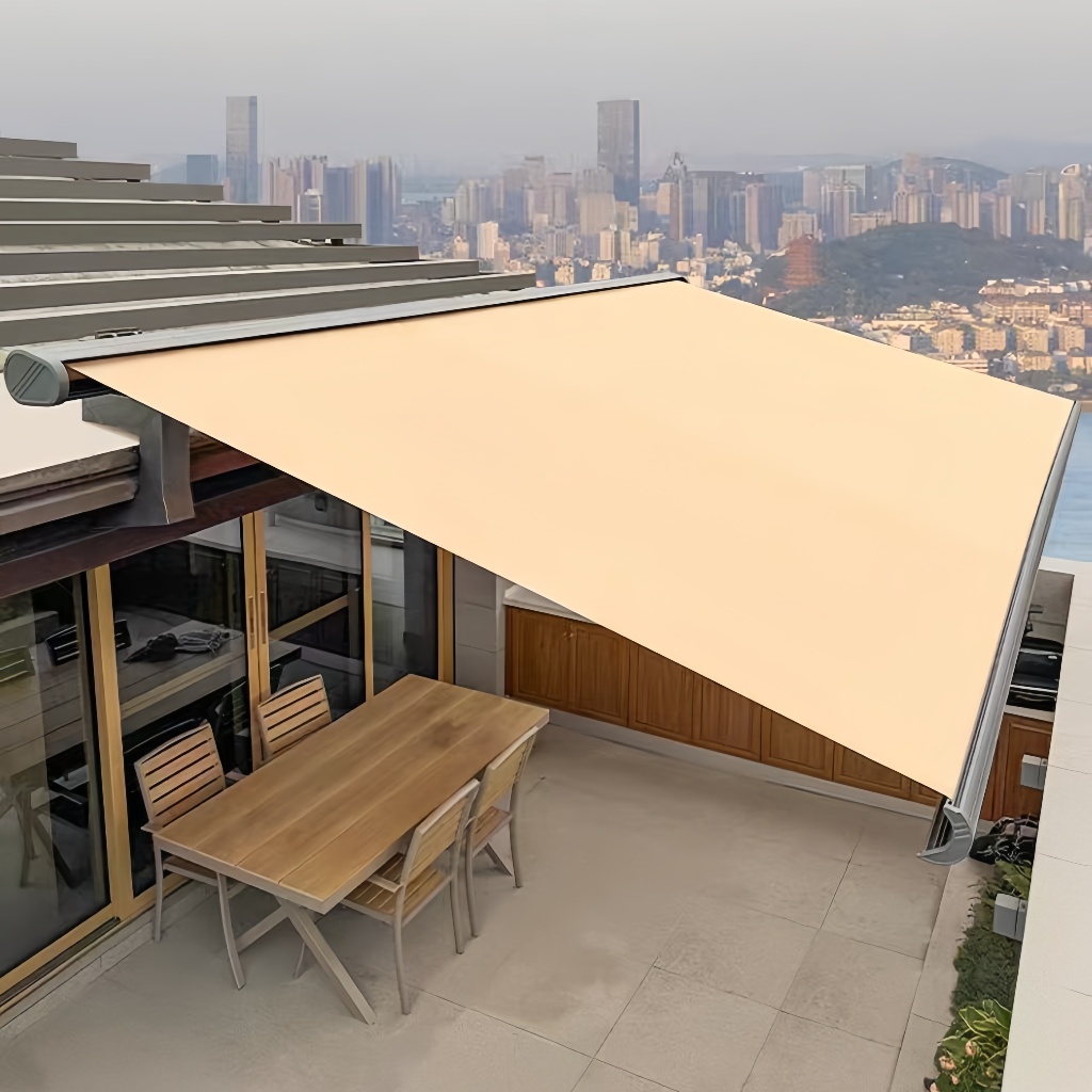 Store banne rétractable en aluminium – protection solaire et imperméable pour terrasse et balcon