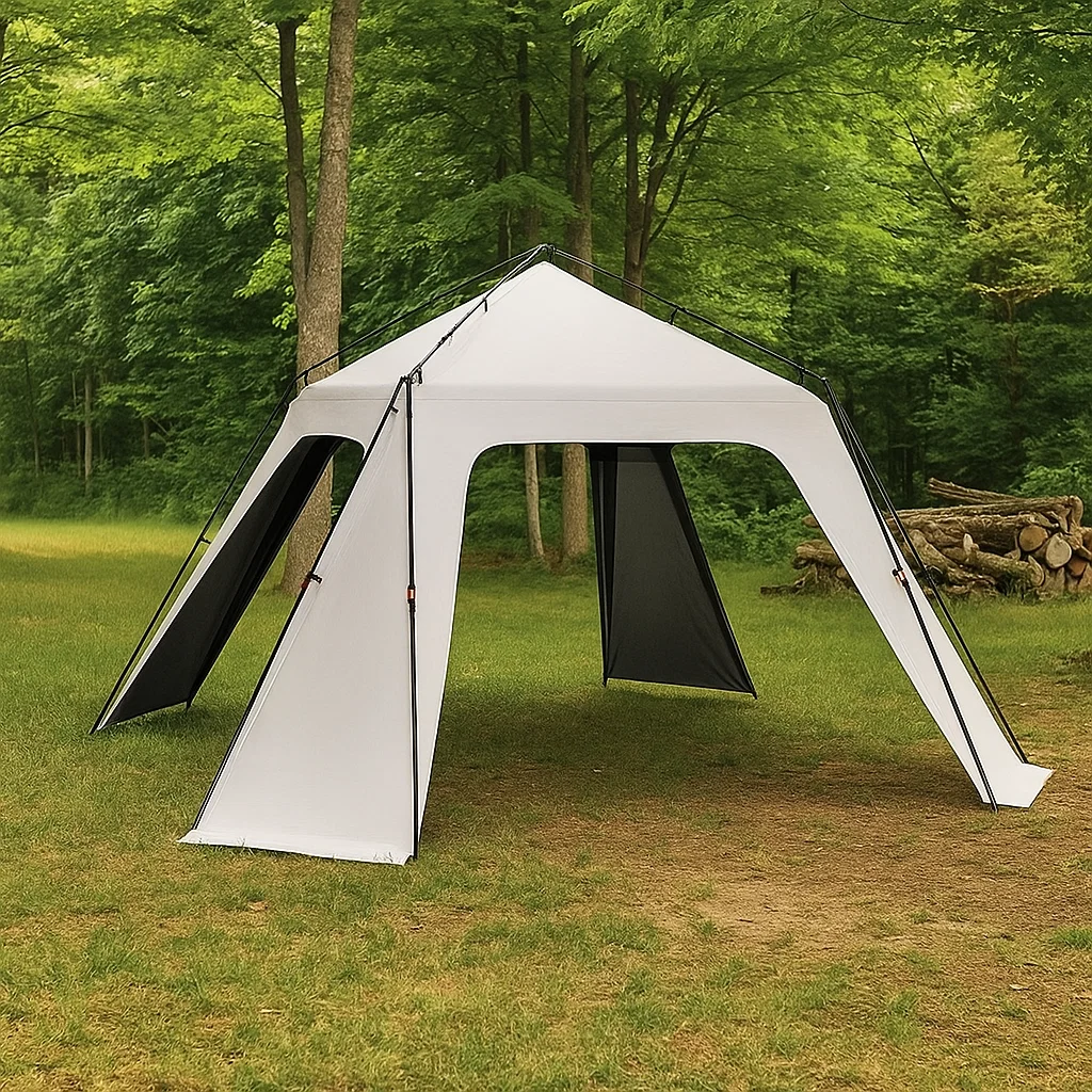 Tente pare-soleil extérieure renforcée – abri ombragé 3D résistant au vent niveau 6