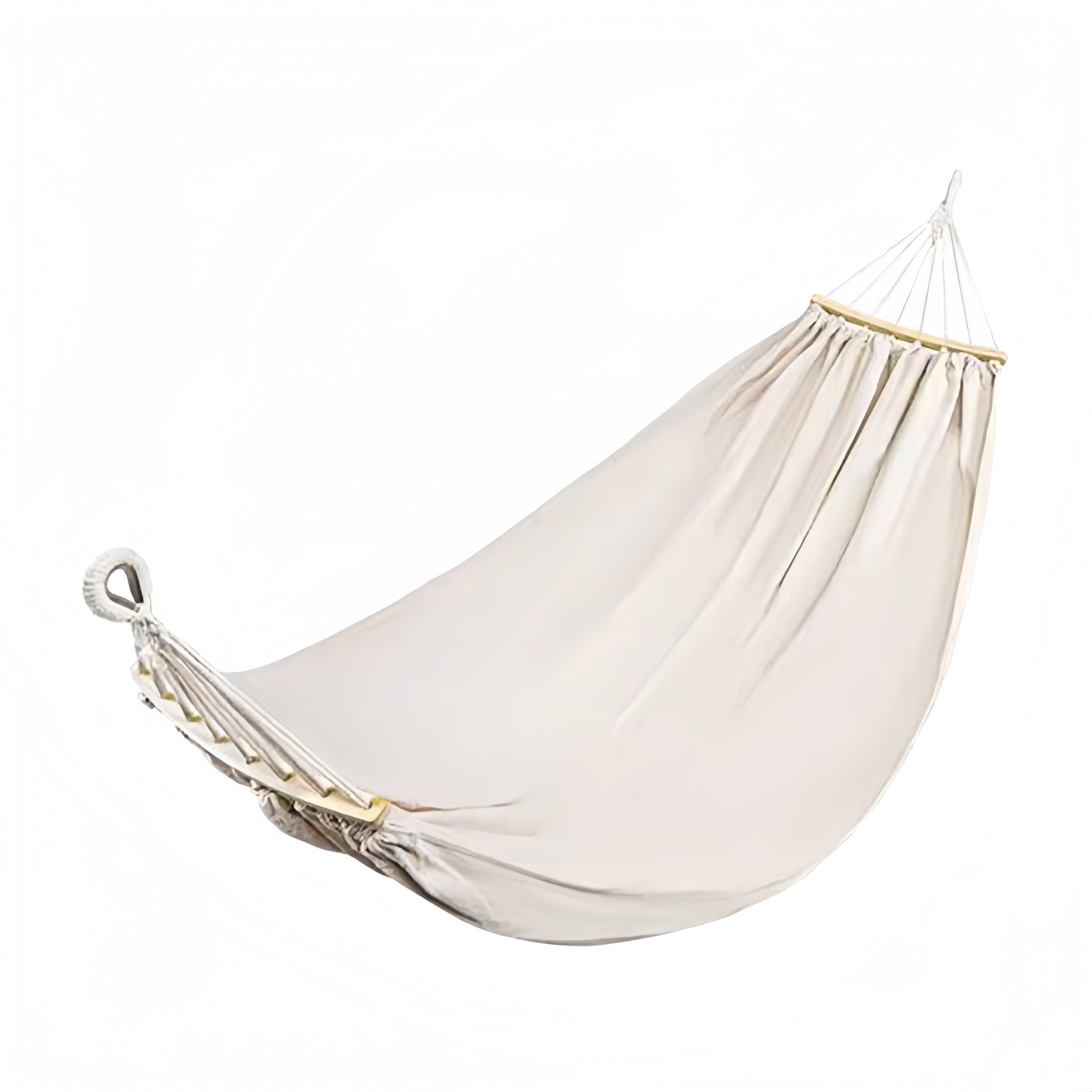 Hamac de camping double en toile respirante avec cordes renforcées et boucles métalliques