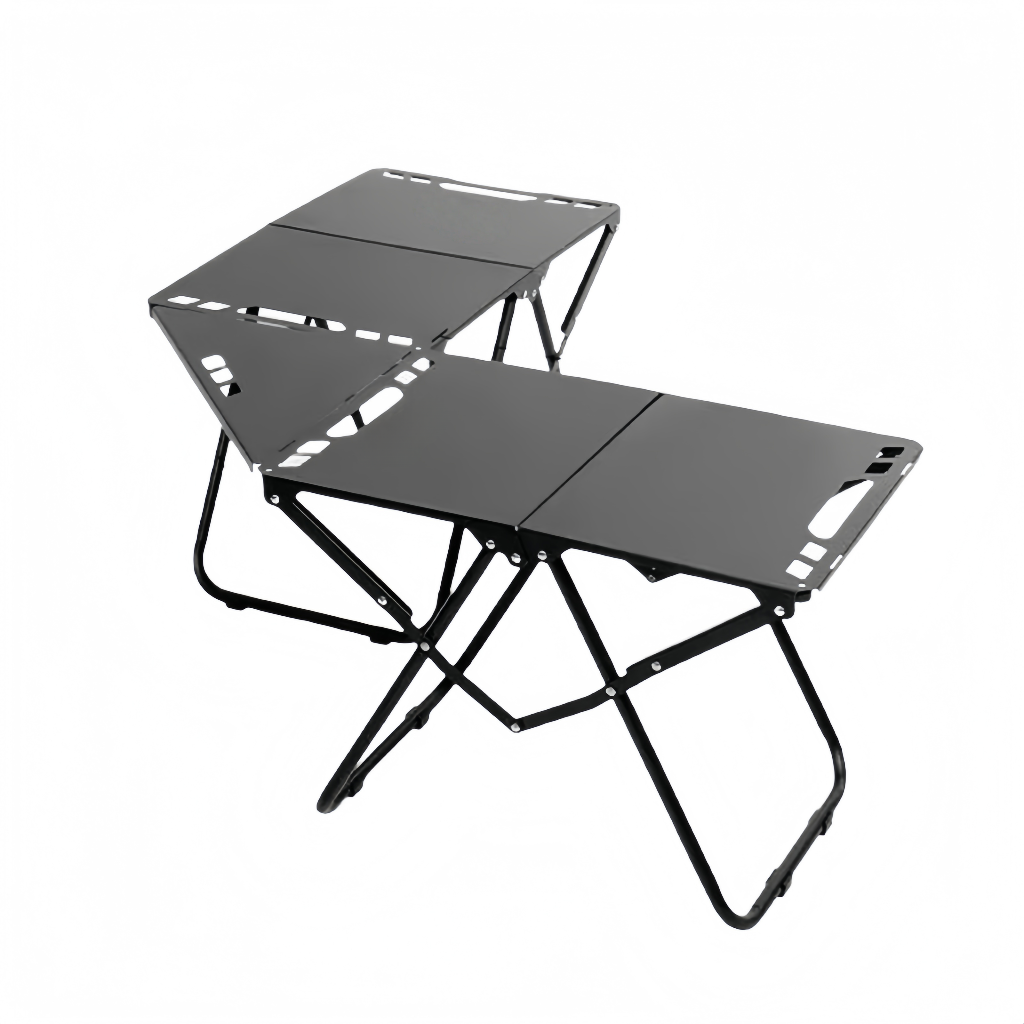 Table pliante de camping en aluminium – modulable et légère pour extérieur