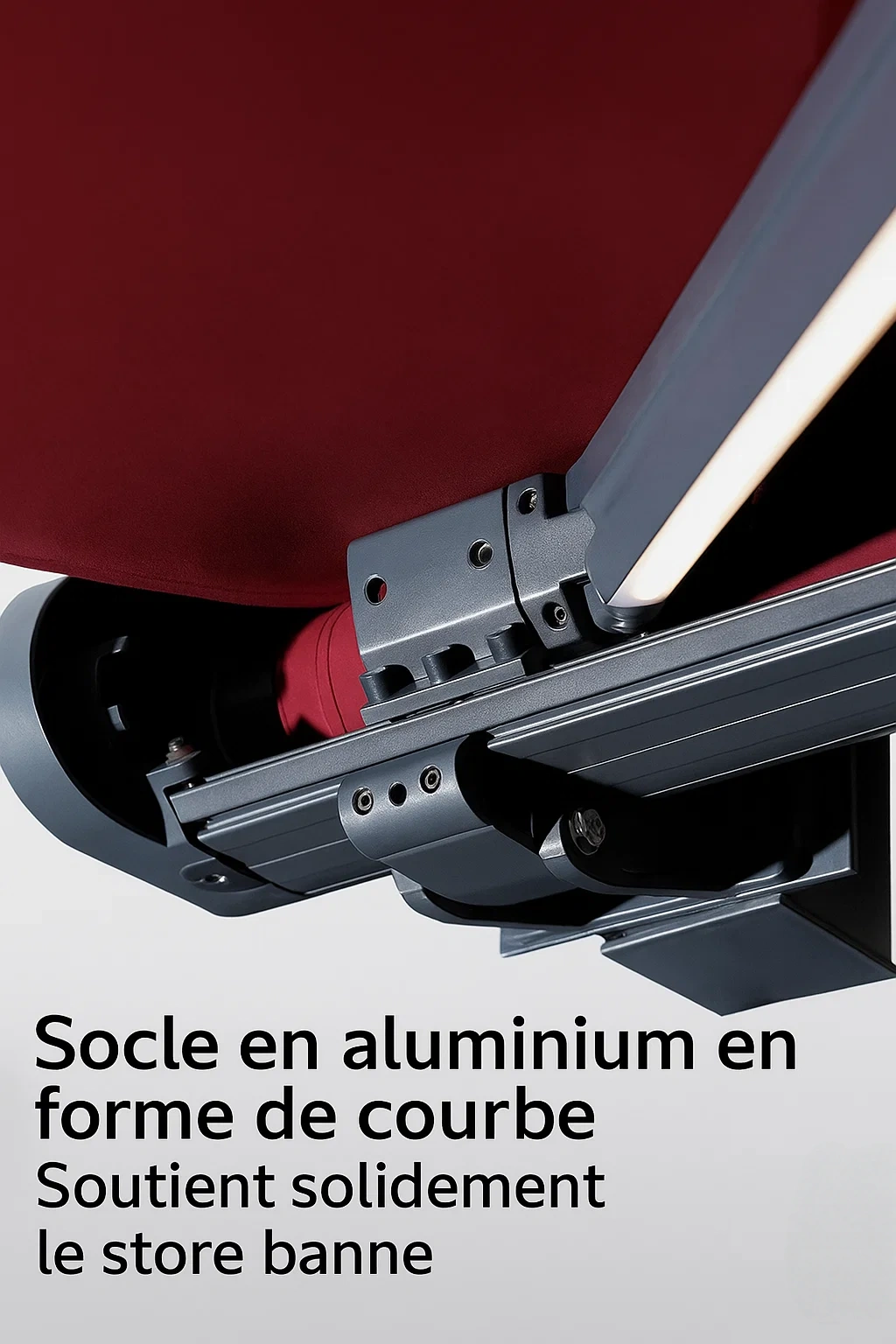 Store banne rétractable en aluminium – protection solaire et imperméable pour terrasse et balcon