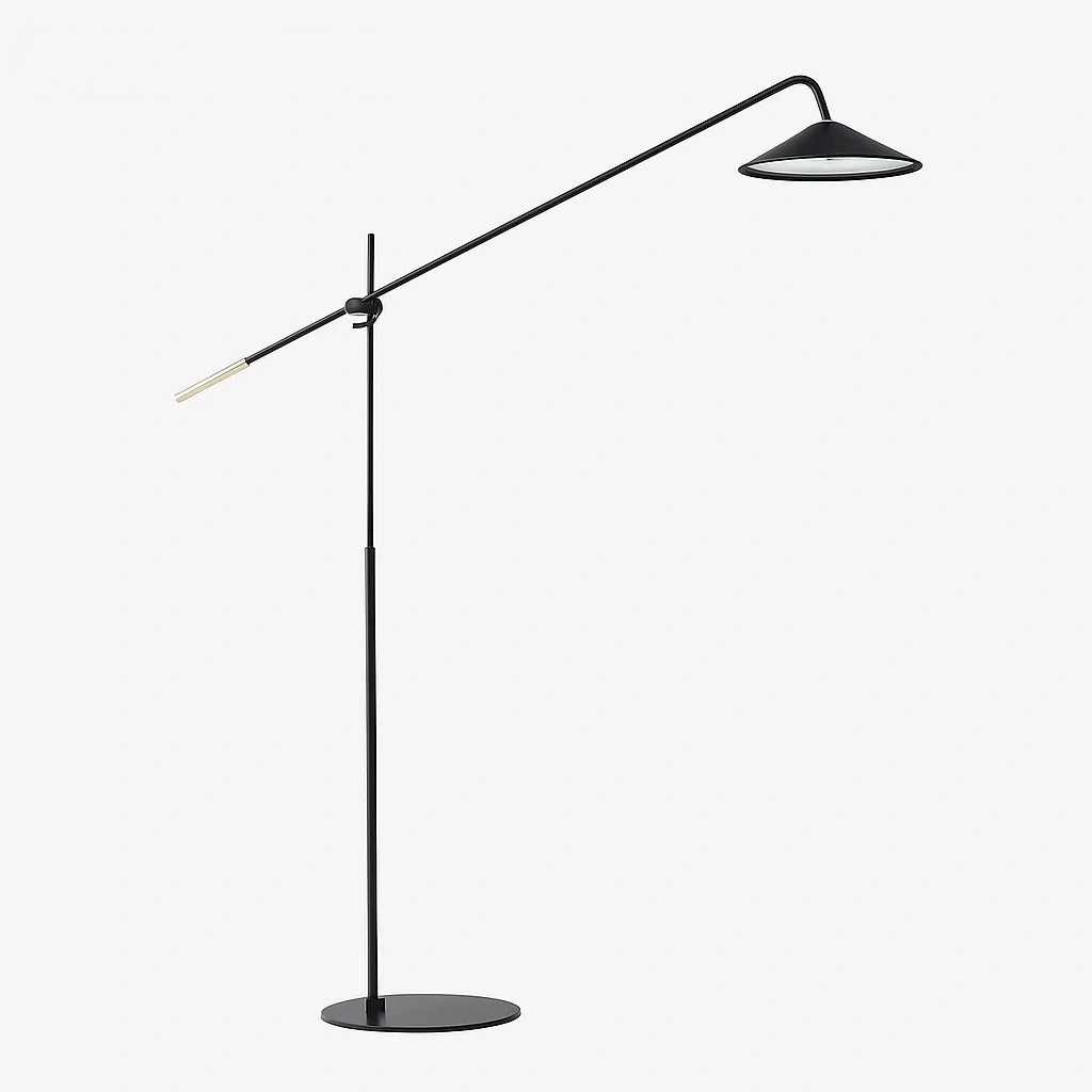 Lampadaire intelligent minimaliste avec bras orientable et contrôle Bluetooth