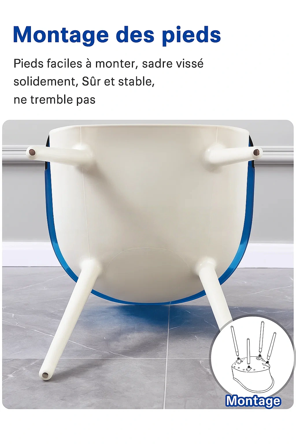 Chaise de salle à manger moderne avec dossier semi-enveloppant en PC transparent et assise ergonomique