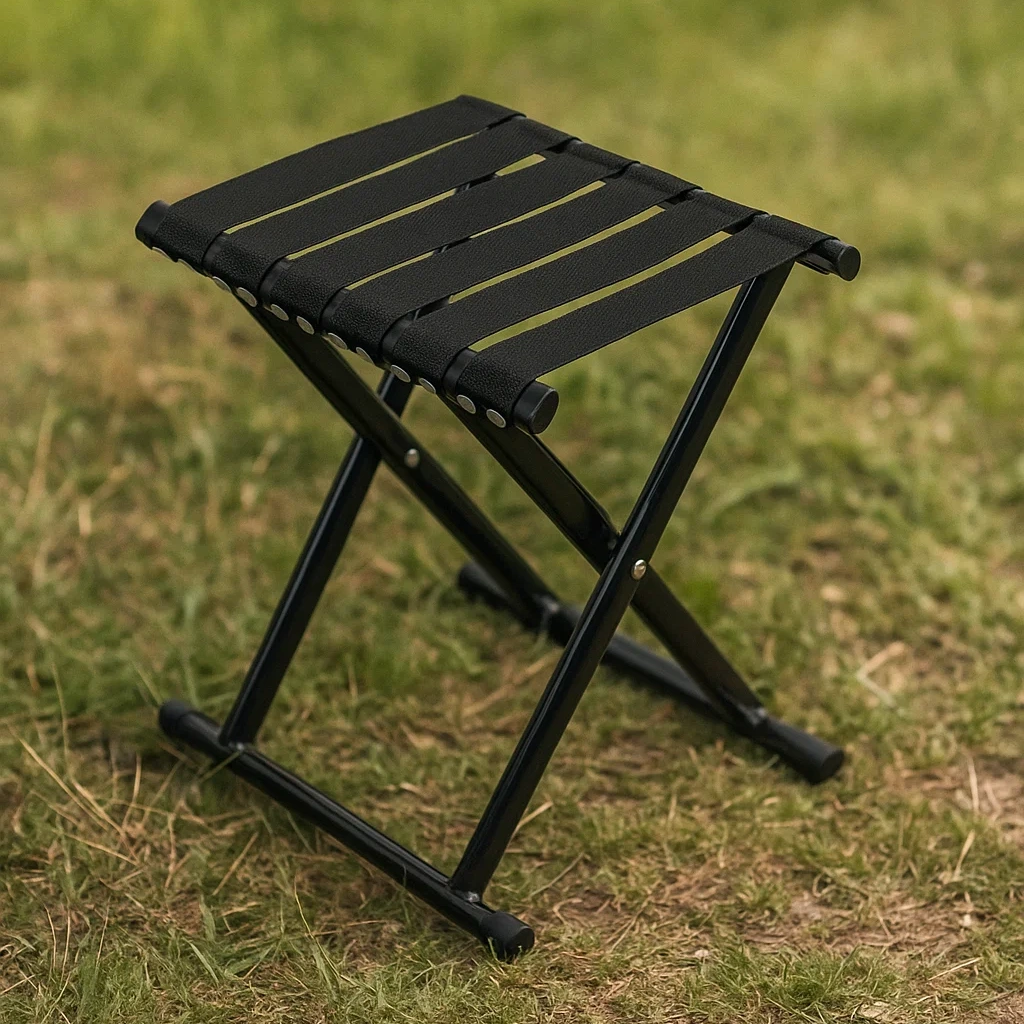 Tabouret pliant de camping portable en aluminium – Siège léger et résistant pour l’extérieur