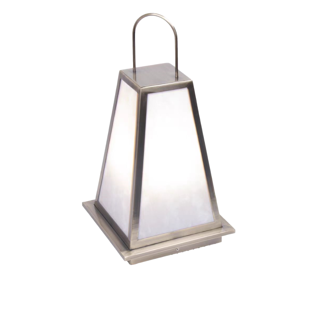 Lampe lanterne LED portable en acier inoxydable pour extérieur IP65