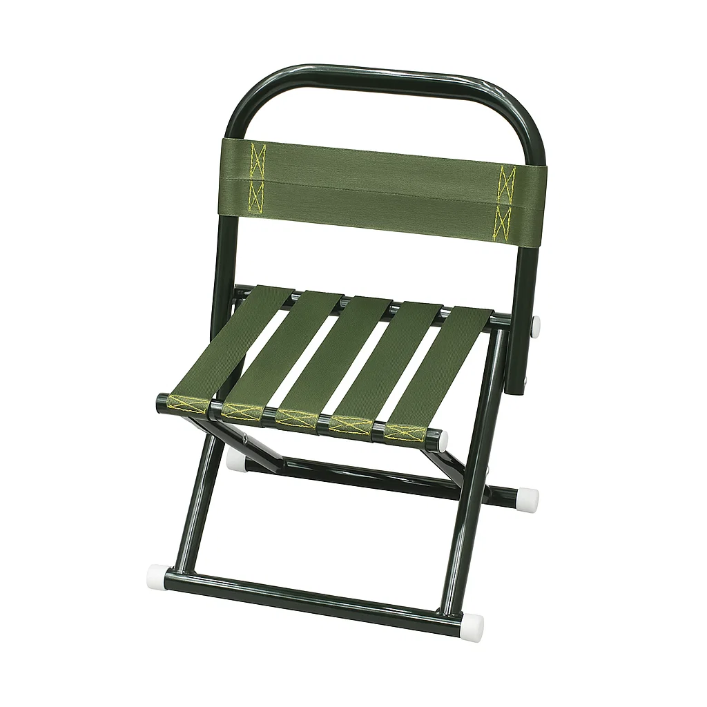 Chaise pliante portable de camping – structure en acier robuste et assise en toile résistante