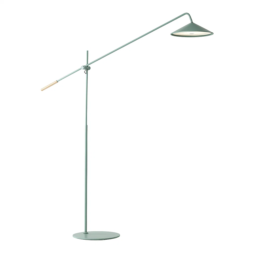 Lampadaire intelligent minimaliste avec bras orientable et contrôle Bluetooth