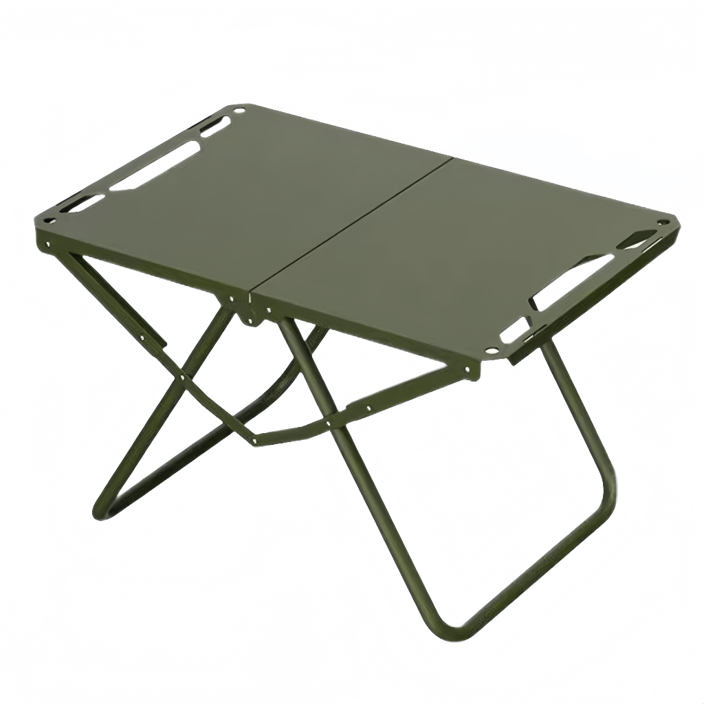 Table pliante de camping portable – structure triangulaire stable et ouverture rapide