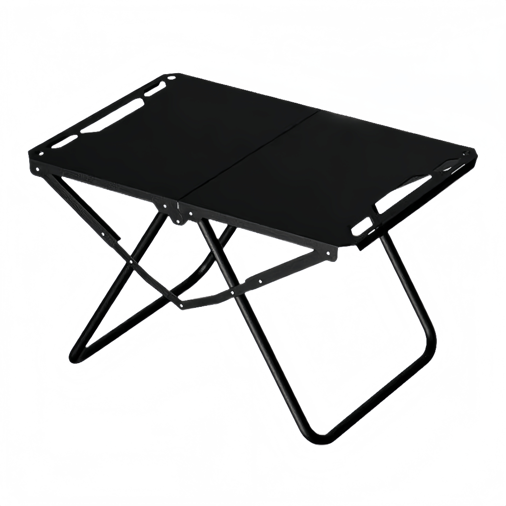 Table pliante de camping portable – structure triangulaire stable et ouverture rapide