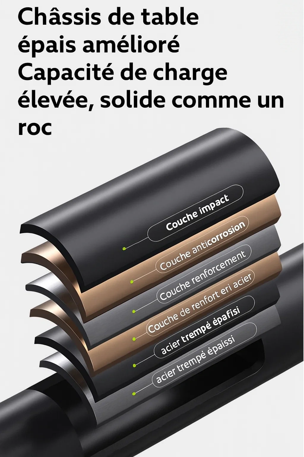 Table pliante de camping ultra légère en alliage d’aluminium