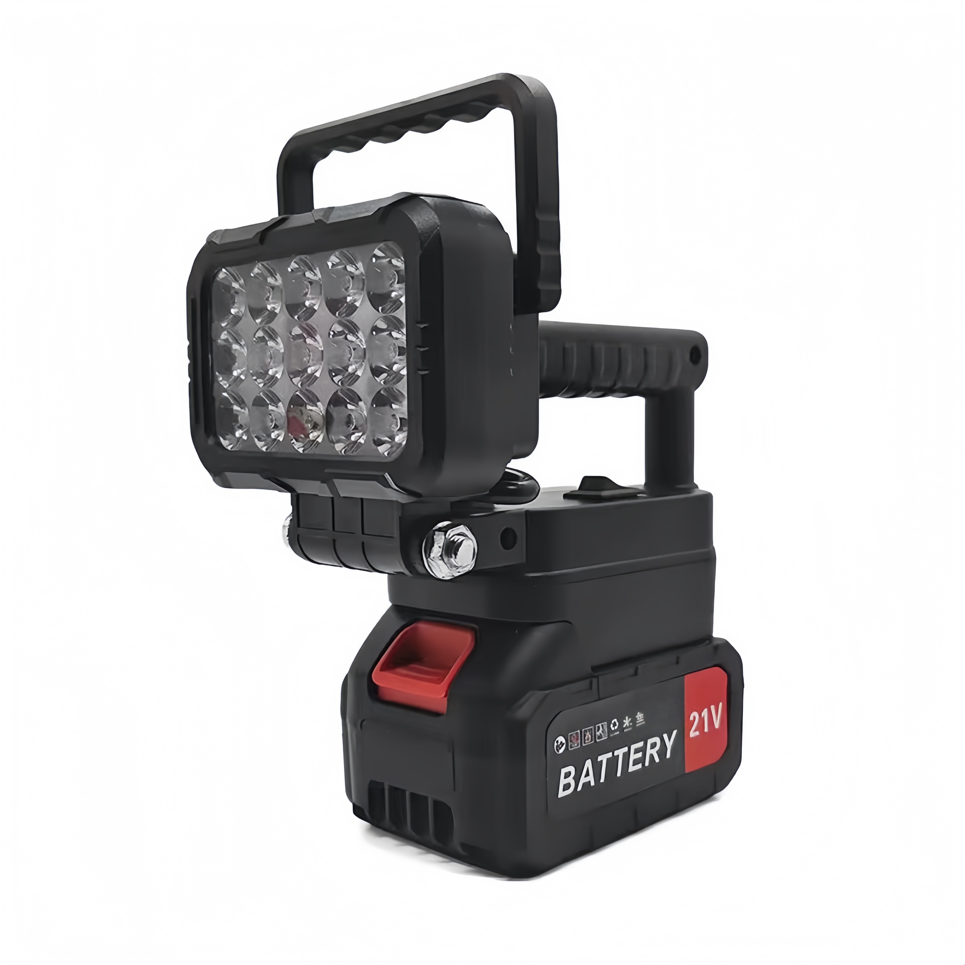 Projecteur LED portable 21V rechargeable – phare de travail puissant avec double ports USB