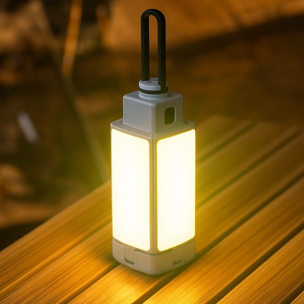 Lampe de camping multifonction pliable et rechargeable USB