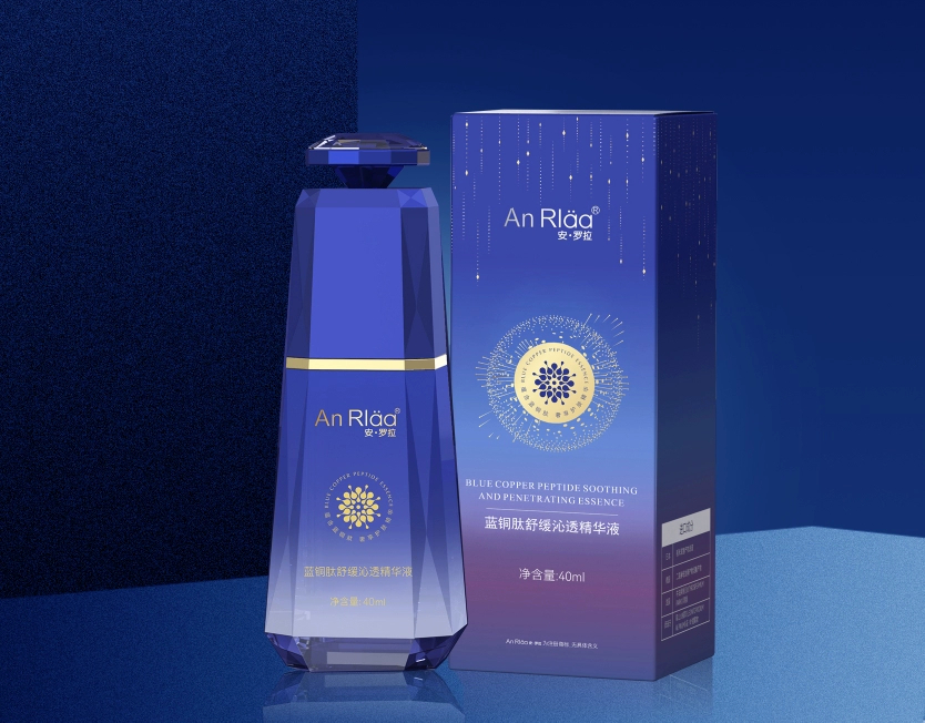 Anrola Blue Copper Peptide Soothing Hydrating Serum (4D Hyaluronic Acid Nano-Enhanced Formula)