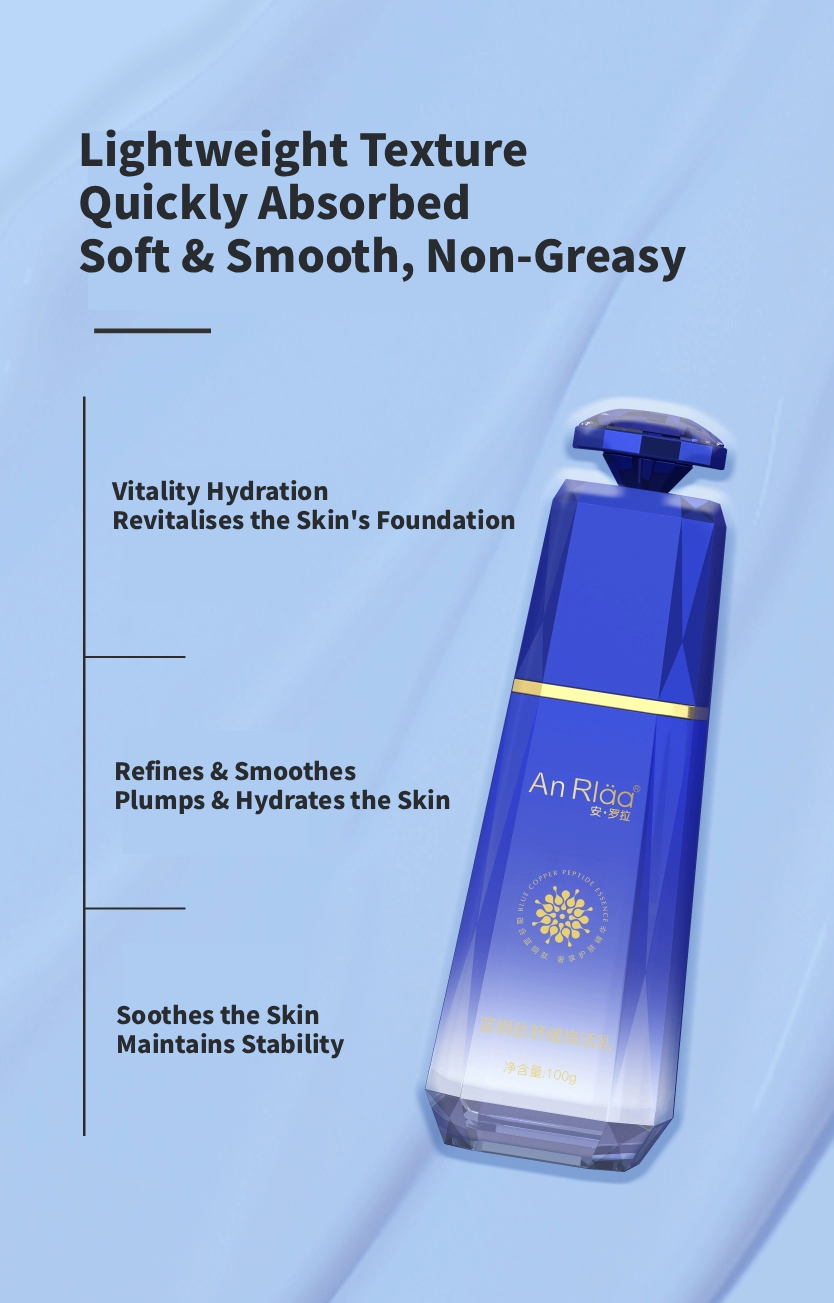Anrola Blue Copper Peptide Soothing Revitalising Lotion (4D Hyaluronic Acid Nano-Hydrating Lotion Enhanced Edition) Moisturising & Hydrating