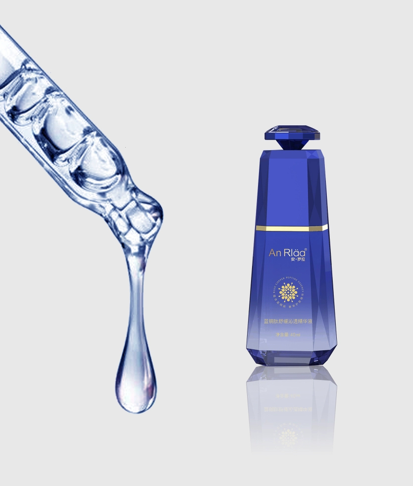 Anrola Blue Copper Peptide Soothing Hydrating Serum (4D Hyaluronic Acid Nano-Enhanced Formula)