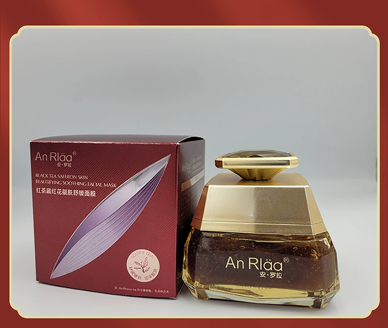 Anluola Saffron Brightening & Soothing Face Mask 100ml – Improves Tired Skin, Smooths, Hydrates, Firms & Calms