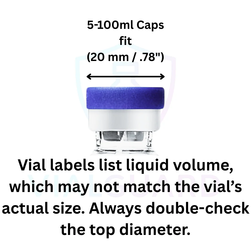 Bac2-Flexible Vial Caps – Fits 3ml–100ml