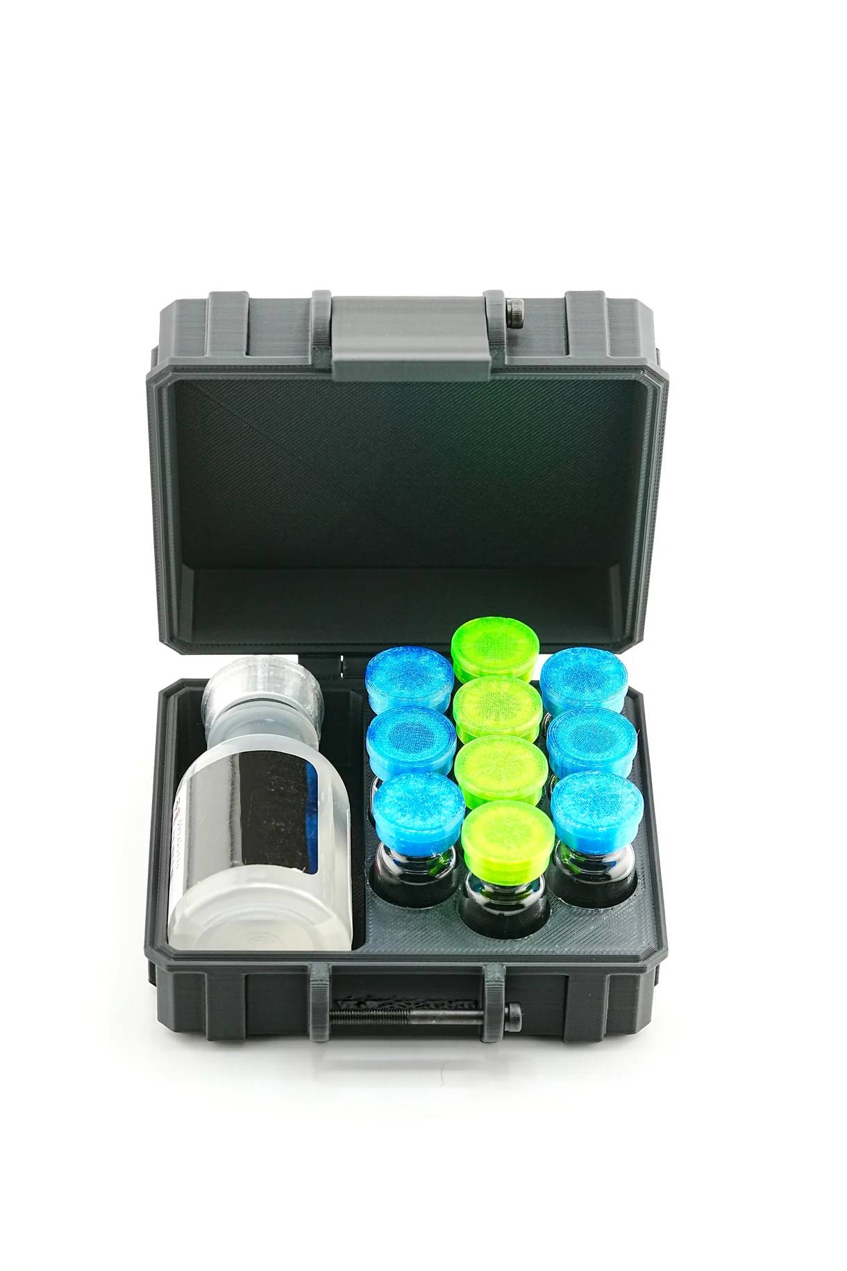 Mixed Vial Case – 10-Slot 3ml Vials + 1 BAC Slot Organizer for GLP-1 & Peptides