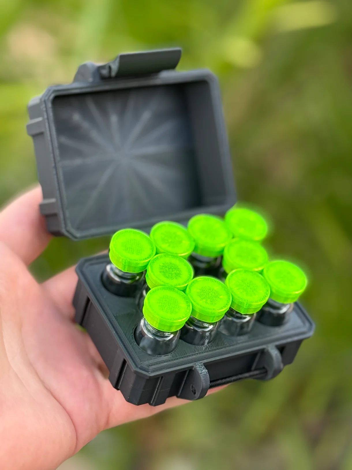 10-Slot 3 ml Vial Case | Compact Organizer | Organizer for GLP-1, Peptides, Research