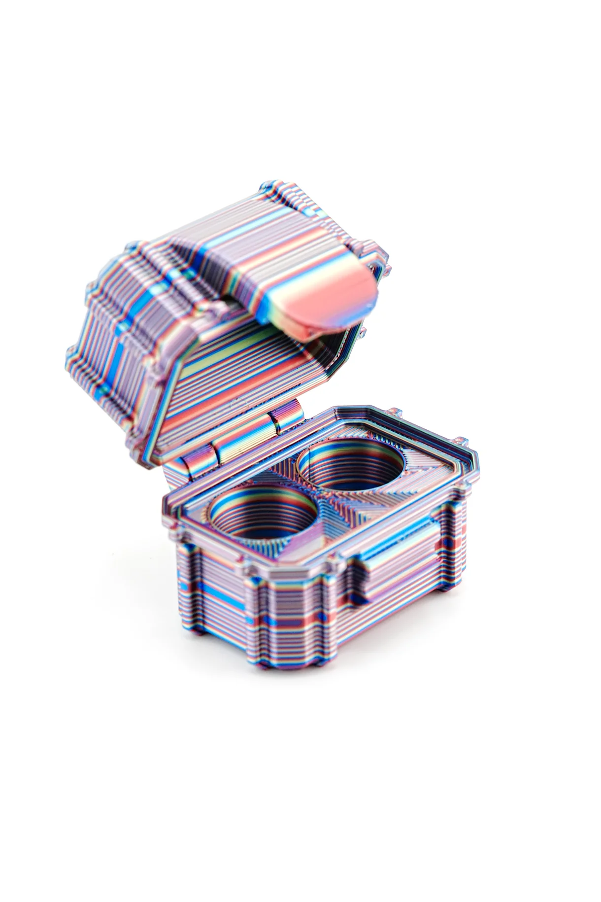 2-Slot 3ml Vial Case – Compact Travel Organizer for GLP-1 & Peptides