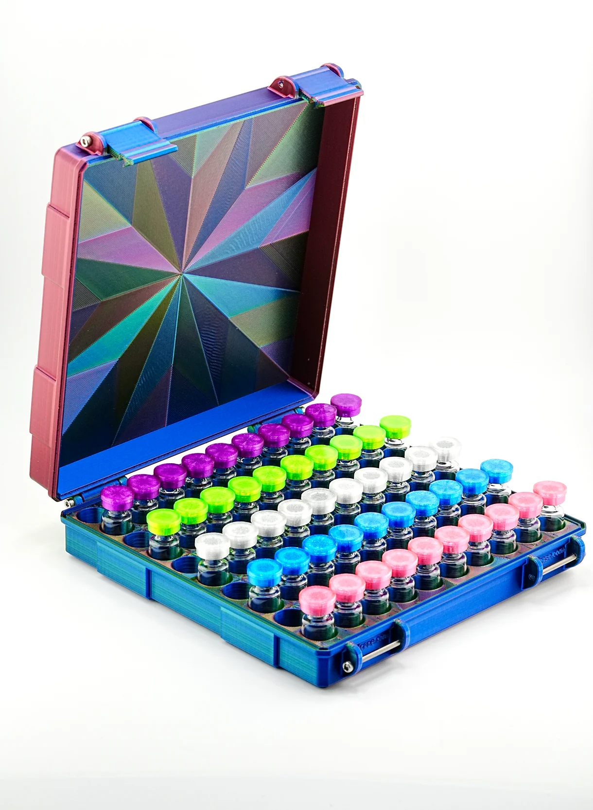 100-Slot 3ml Vial Case – Clinic & Bulk Organizer for GLP-1 & Peptides