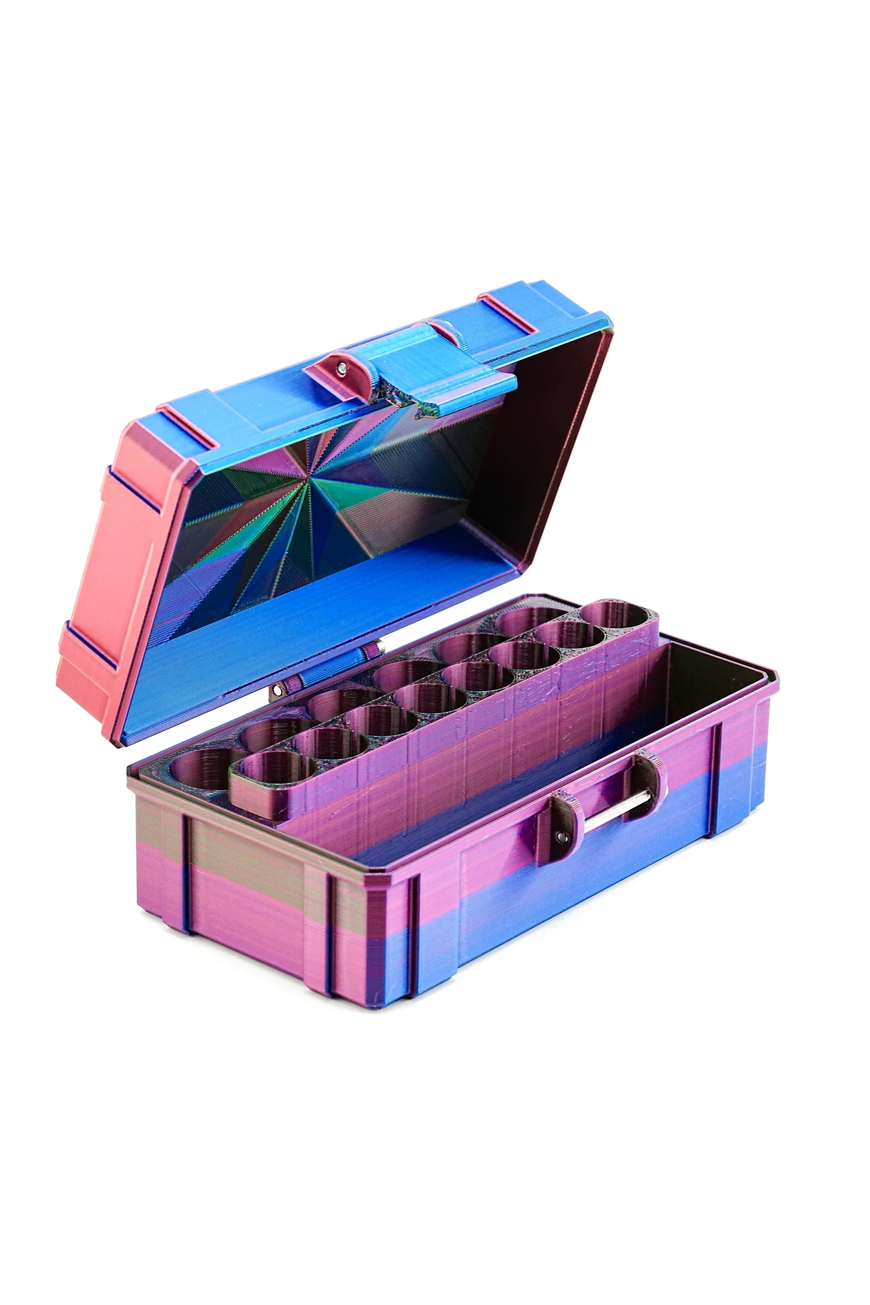 Mixed Vial Case | 6-Slot 10 ml Vial Case & 8-Slot 3 ml Vial Case Slots | Organizer for GLP-1, Peptides, Research