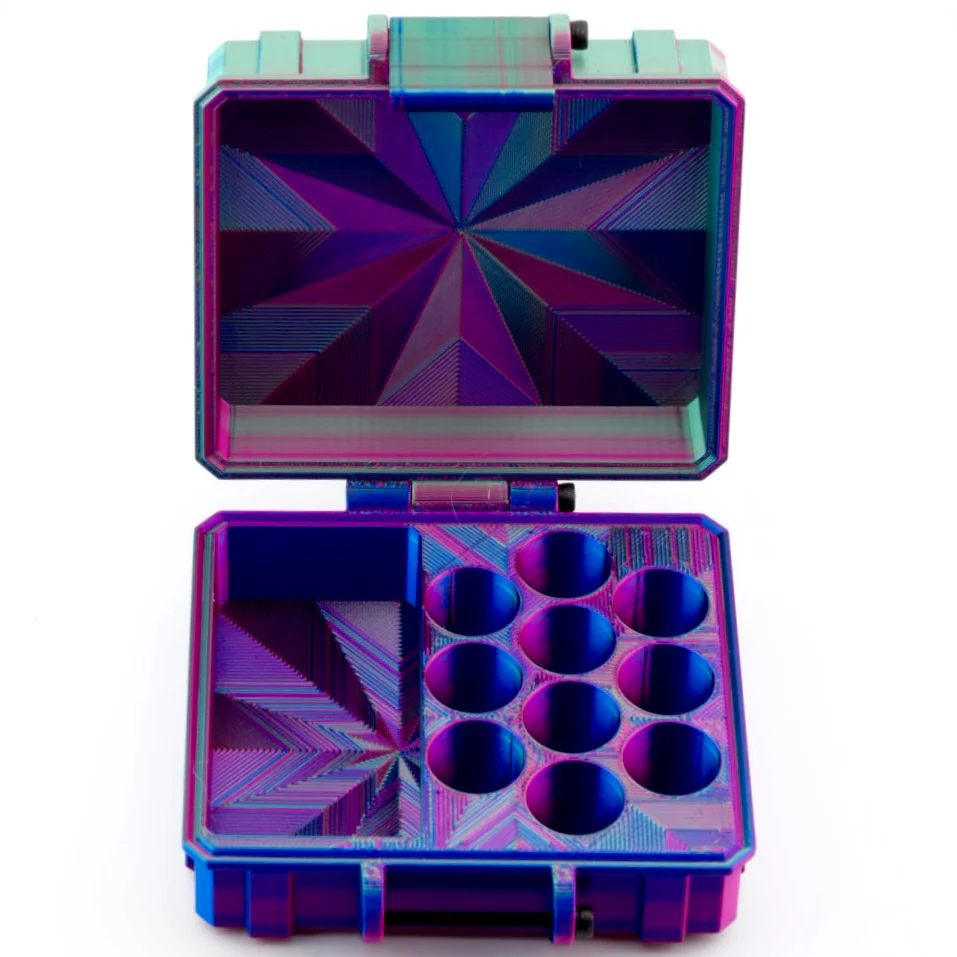 Mixed Vial Case – 10-Slot 3ml Vials + 1 BAC Slot Organizer for GLP-1 & Peptides