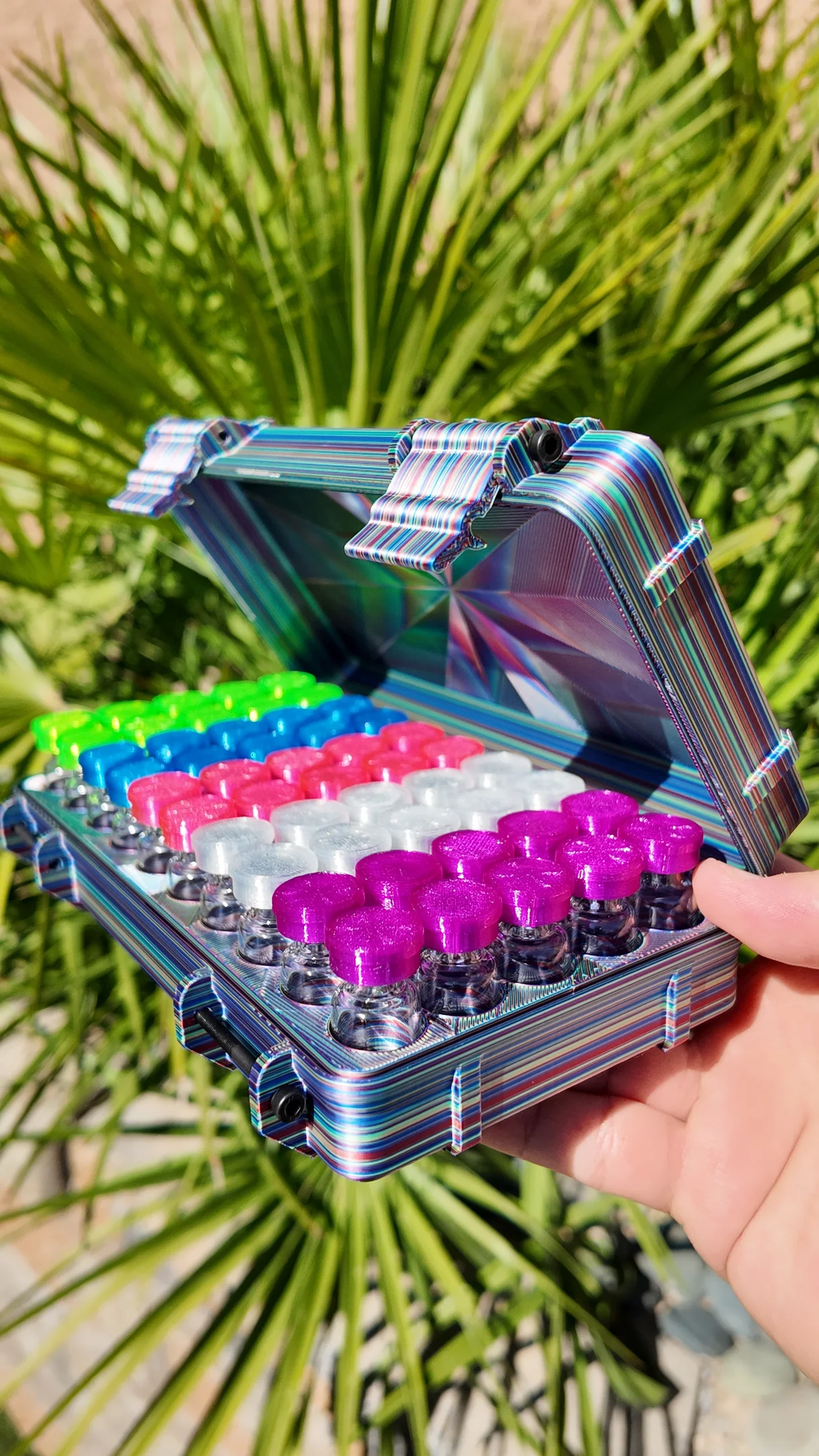 50-Slot 3ml Vial Case – Bulk Storage Organizer for GLP-1 & Peptides
