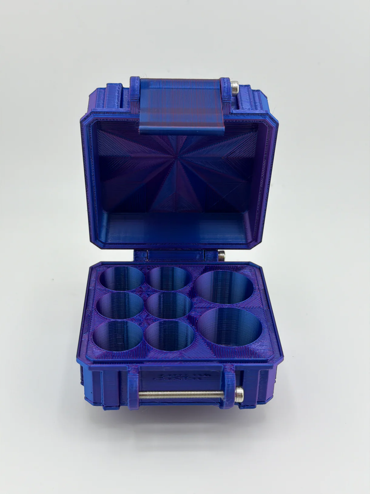 Mixed Vial Case — 6×3ml Slots + 2×5/10ml Slots | GLP-1 & Peptide Organizer