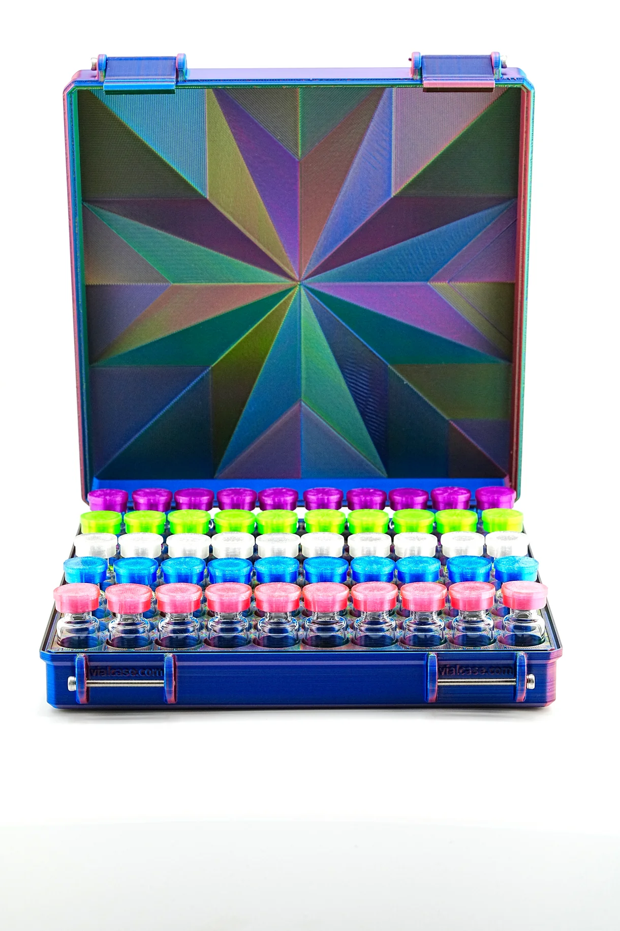 100-Slot 3ml Vial Case – Clinic & Bulk Organizer for GLP-1 & Peptides