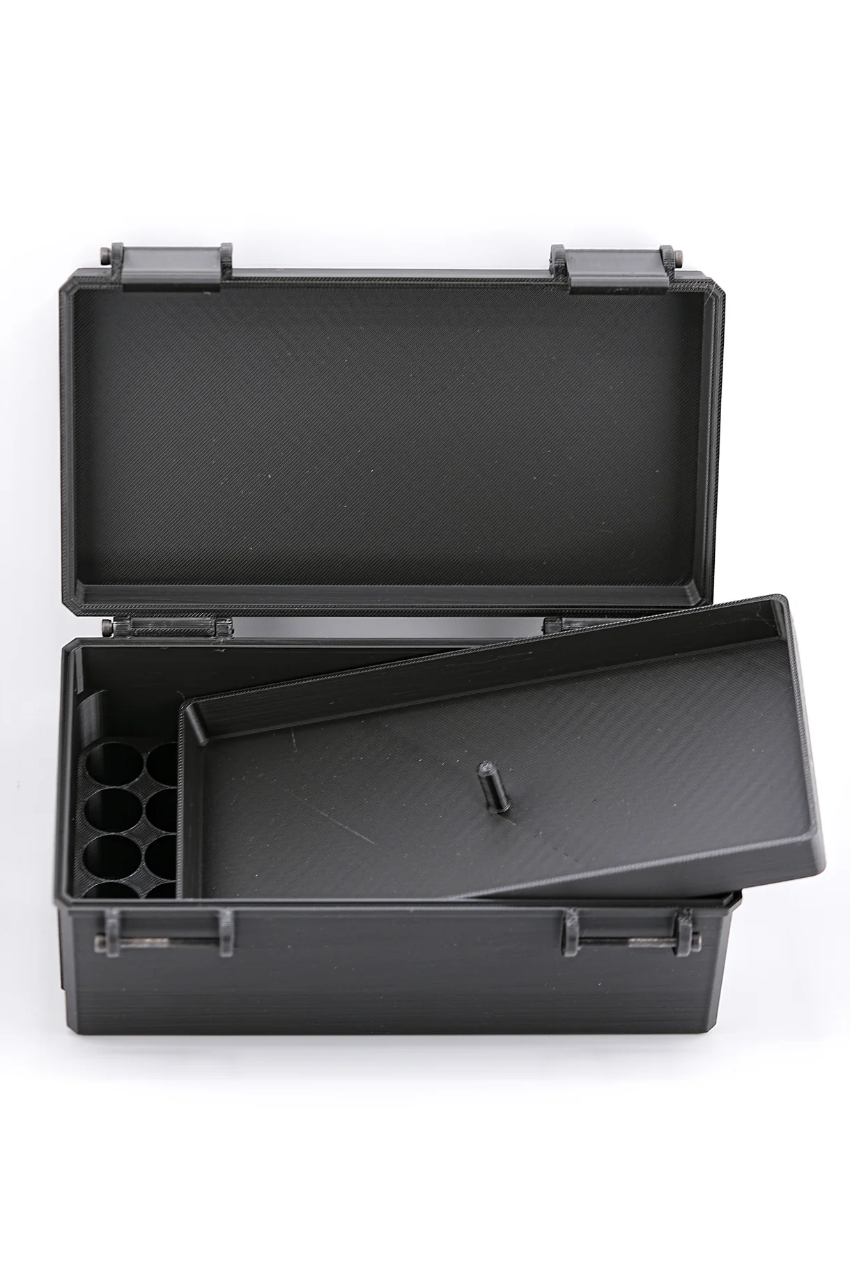 Modular Peptide Case — Fits 50×3ml Vials + Tray (Up to 100 Slots)