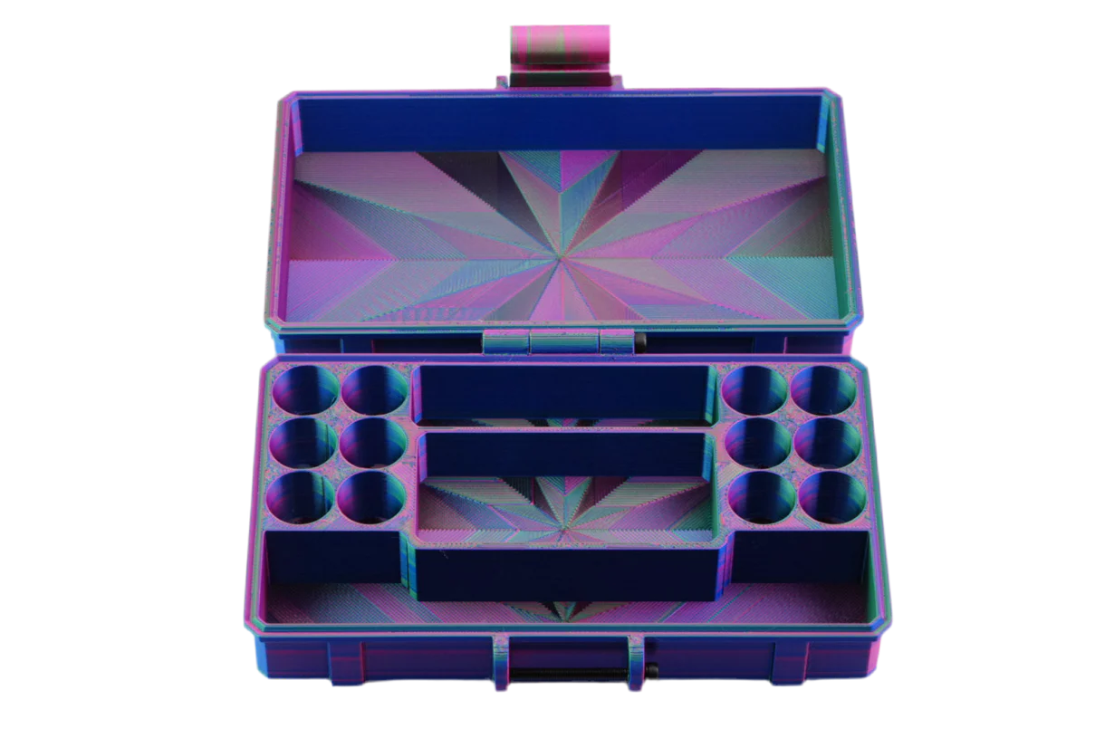 12-Slot 3ml Vial Case with BAC & Storage | GLP-1 Peptide Organizer