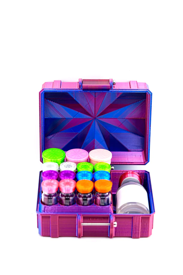 Mixed Vial Case | 12-Slot 3ml + 3-Slot 10ml + BAC | GLP-1 Peptide Organizer