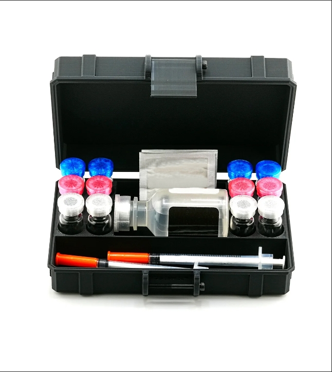 12-Slot 3ml Vial Case with BAC & Storage | GLP-1 Peptide Organizer