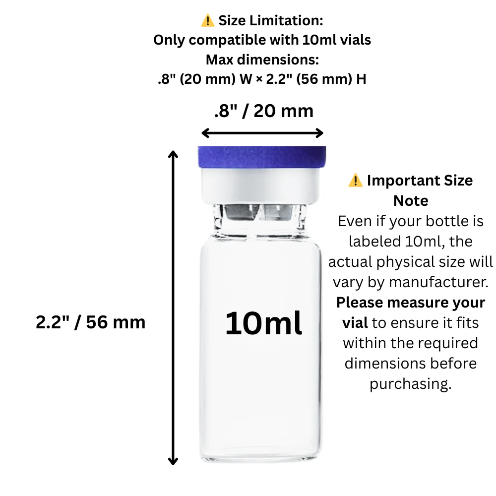 Mixed Vial Case | 8×3ml & 6×10ml Organizer for Peptides