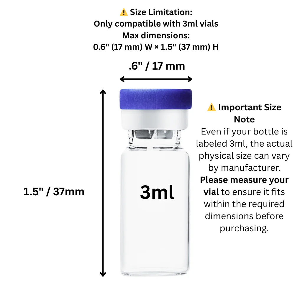 Mixed Vial Case | 8×3ml & 6×10ml Organizer for Peptides