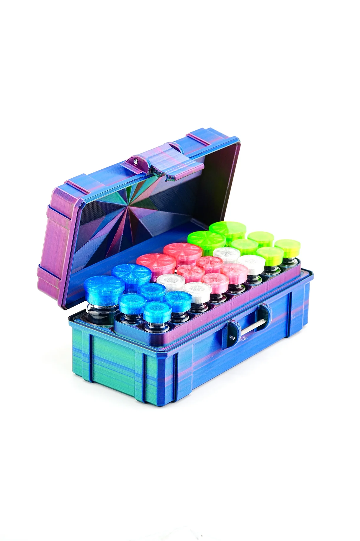 Mixed Vial Case | 16-Slot 3ml + 6-Slot 10ml Organizer for GLP-1 & Peptides