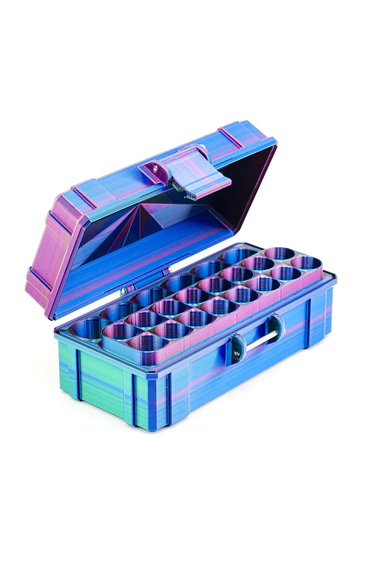 Mixed Vial Case | 16-Slot 3ml + 6-Slot 10ml Organizer for GLP-1 & Peptides