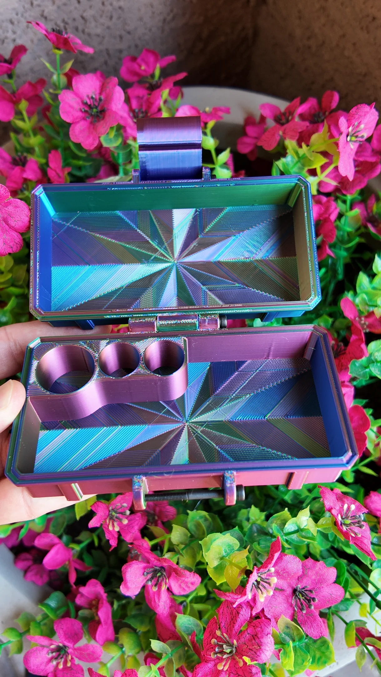 Mixed Vial Case | 2-Slot 3ml + 1-Slot 5ml with Storage | GLP-1 Peptide Organizer