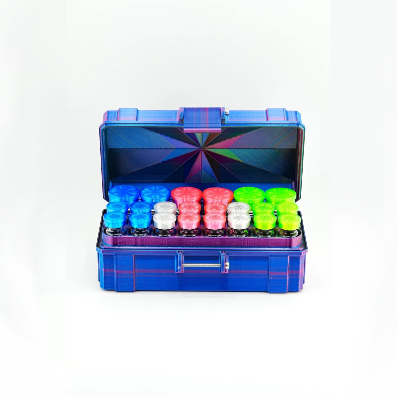 Mixed Vial Case | 16-Slot 3ml + 6-Slot 10ml Organizer for GLP-1 & Peptides