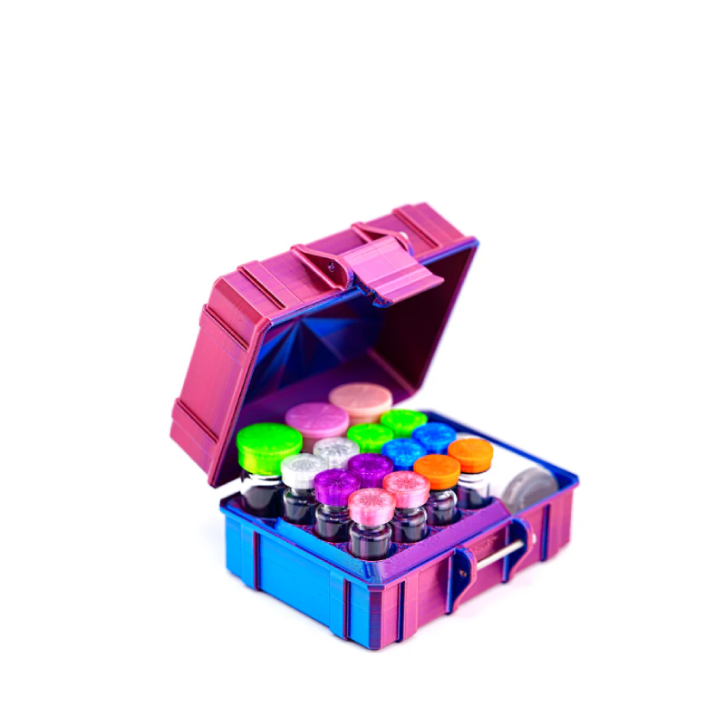 Mixed Vial Case | 12-Slot 3ml + 3-Slot 10ml + BAC | GLP-1 Peptide Organizer