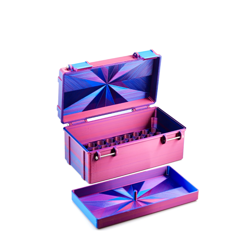 Modular Peptide Case — Fits 50×3ml Vials + Tray (Up to 100 Slots)