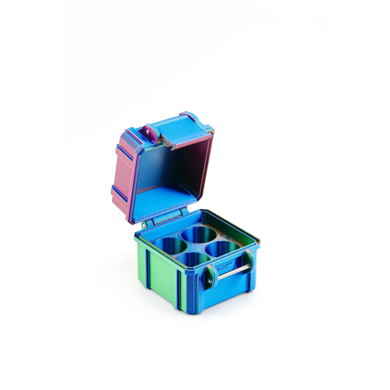 4-Slot 10 ml Vial Case | Compact Organizer | Organizer for GLP-1, Peptides, Research