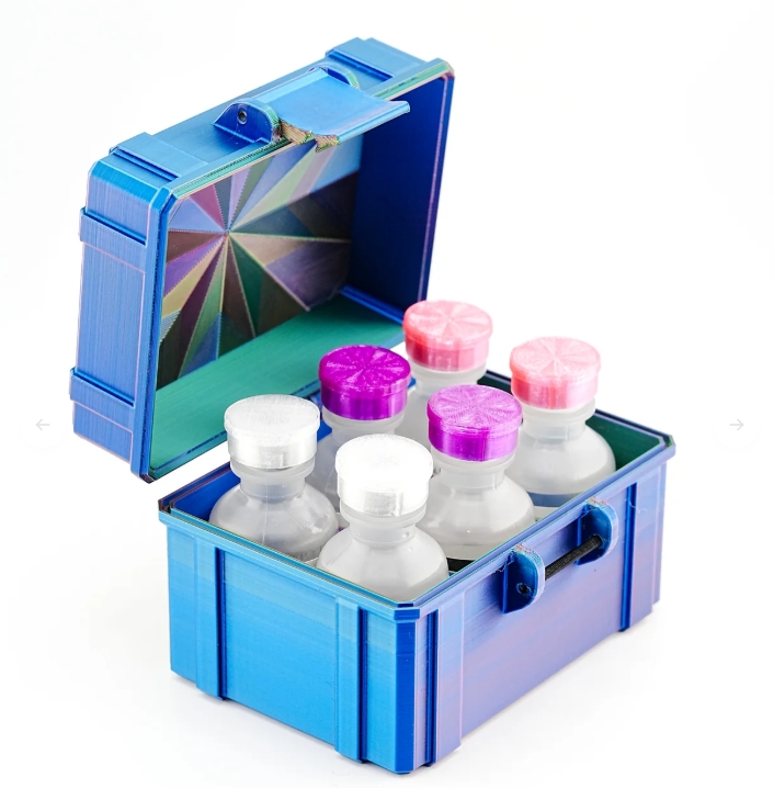 6-slot 30ml BAC Vial Case l Organizer for GLP-1,Peptides,Research