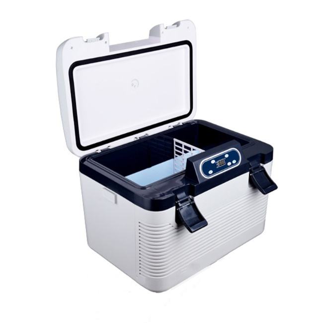 GH10-Electric Cooler Portable Car Freezer Cooler Car and Household Dual-Use 12V 24V 220V Portable Car Refrigerator 19L