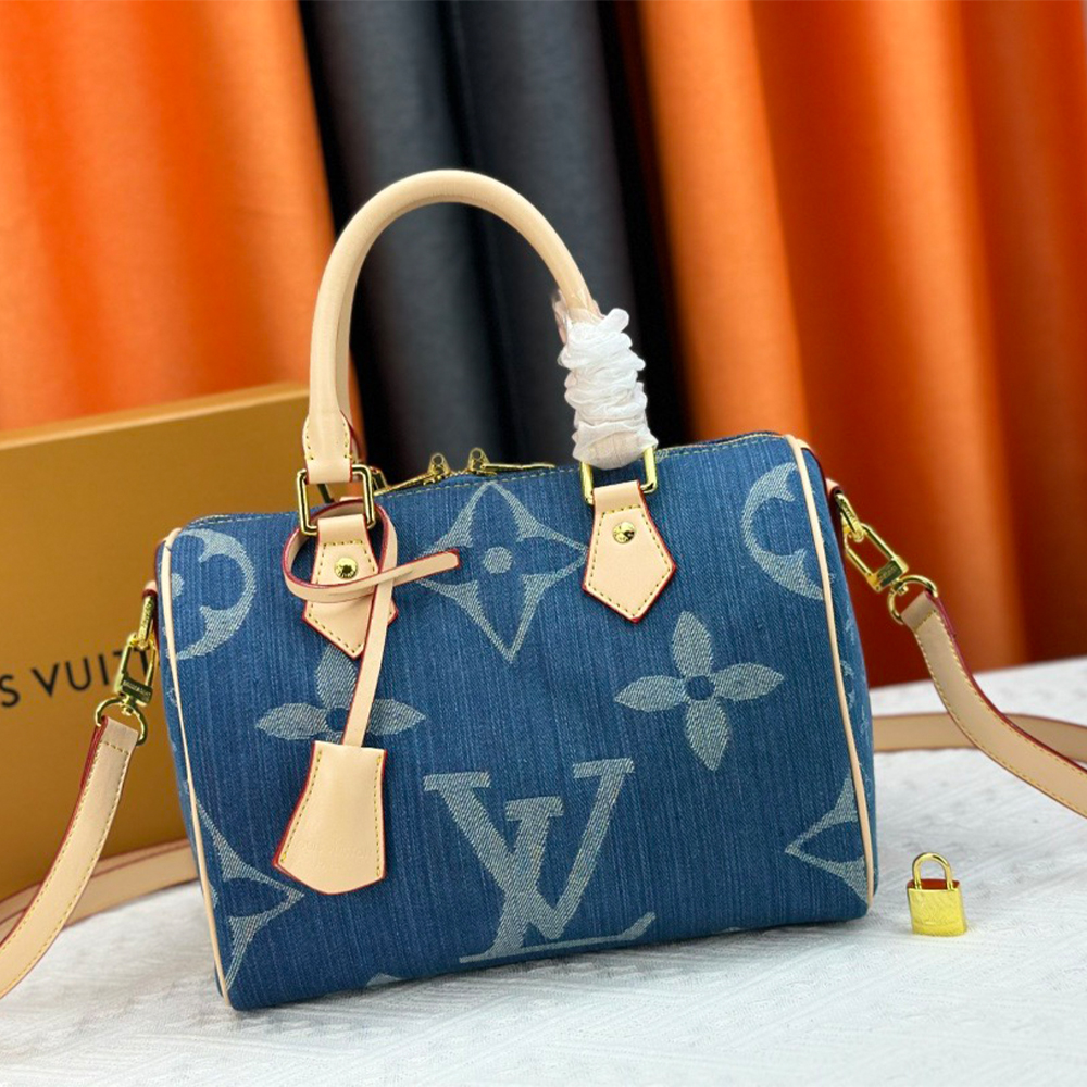 Louis Vuitton Speedy Bandoulière 25 Denim Handbag Crossbody Bag （Replica）