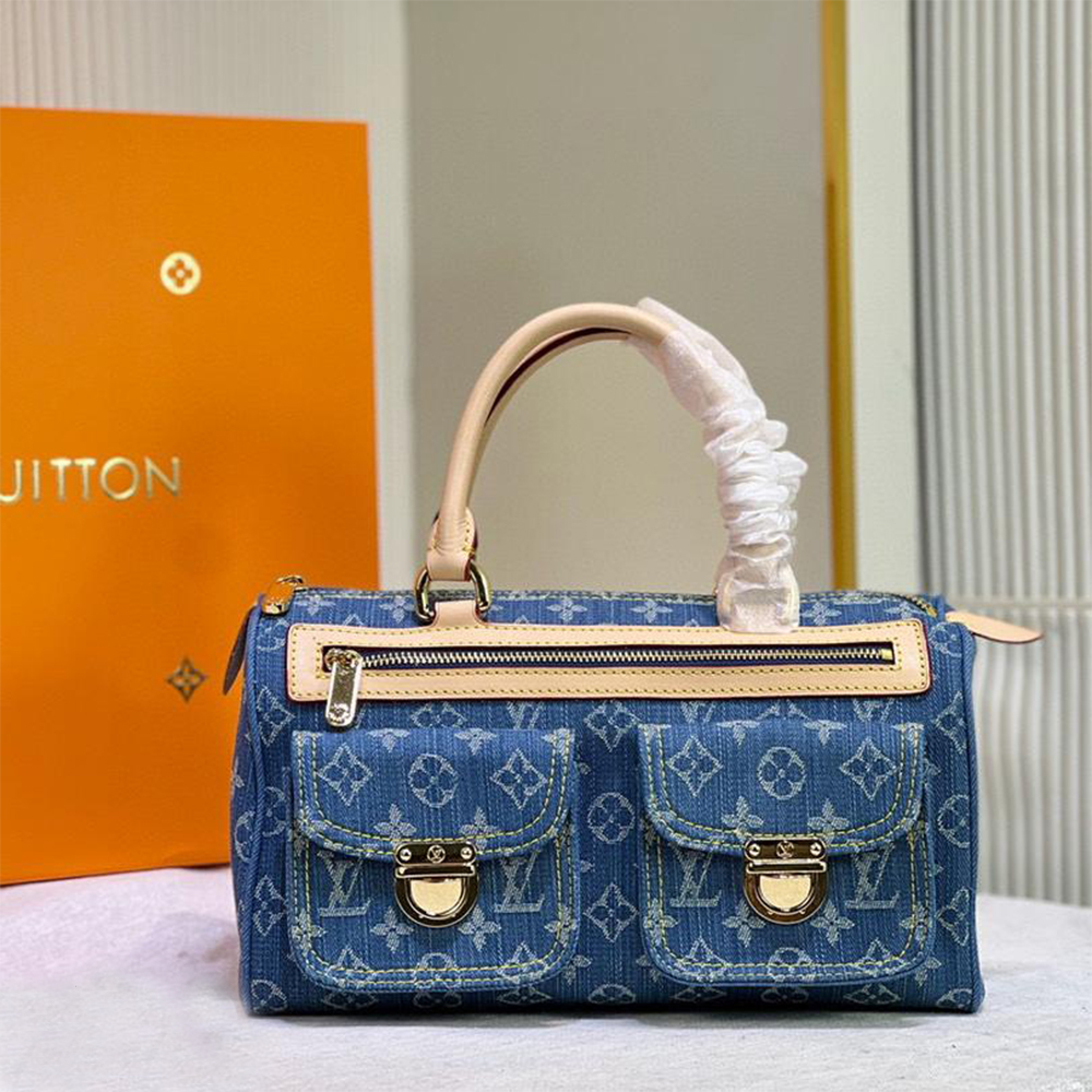 Louis Vuitton LV Monogram Neo Speedy Denim Shoulder Bag Handbag  (Replica)