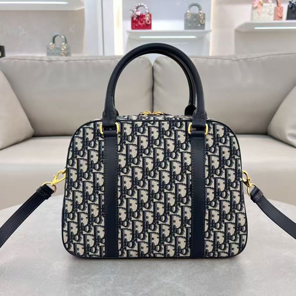 Dior Canvas Bowling Handbag（Replica)