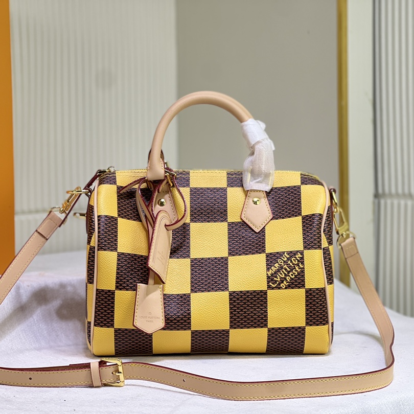 Louis Vuitton LV  Speedy 25 Checkerboard Shoulder Bag Handbag (Replica)