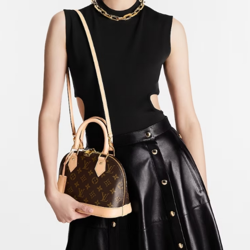 Louis Vuitton LV Alma BB PM Shoulder Bag Monogram Damier Ebene M53152 (Replica)